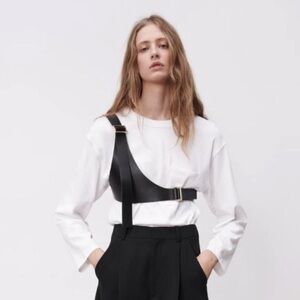 Zara Asymmetric Harness Belt 
Size 85 
Brand new